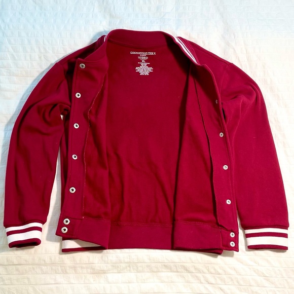 Girls Hybrid Apparel Nintendo MARIOKART Red and White Varsity Jacket (XL) - Picture 3 of 8